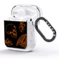 Orange Skeleton Illustrations AirPods Glitter Case Side Image