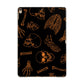 Orange Skeleton Illustrations Apple iPad Gold Case