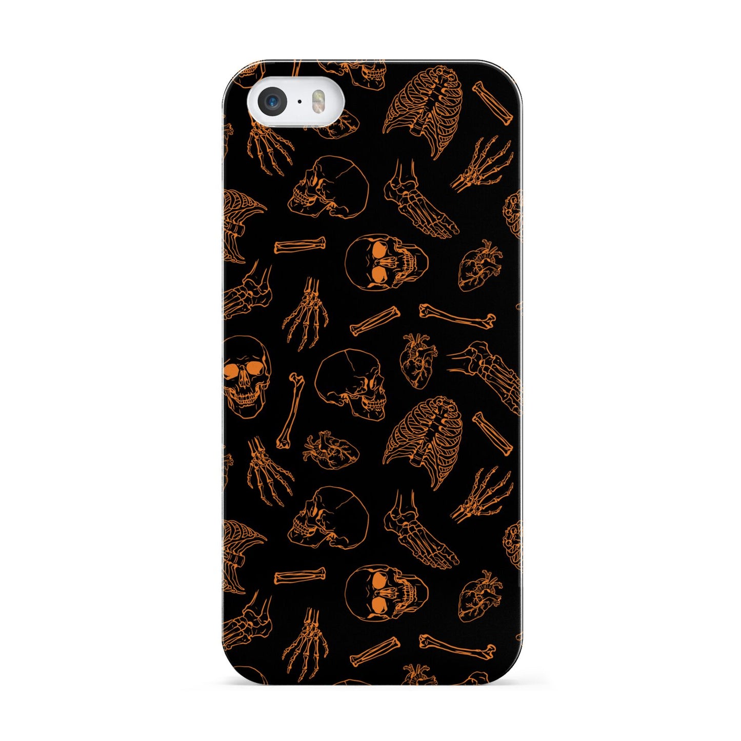 Orange Skeleton Illustrations Apple iPhone 5 Case