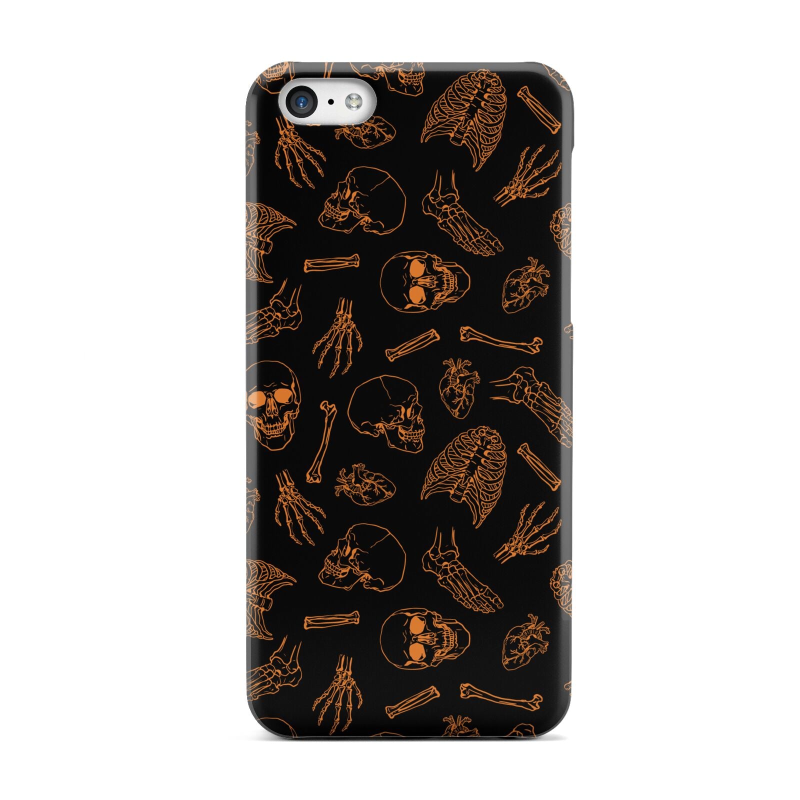 Orange Skeleton Illustrations Apple iPhone 5c Case