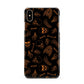 Orange Skeleton Illustrations Apple iPhone Xs Max 3D Snap Case