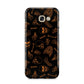 Orange Skeleton Illustrations Samsung Galaxy A5 2017 Case on gold phone