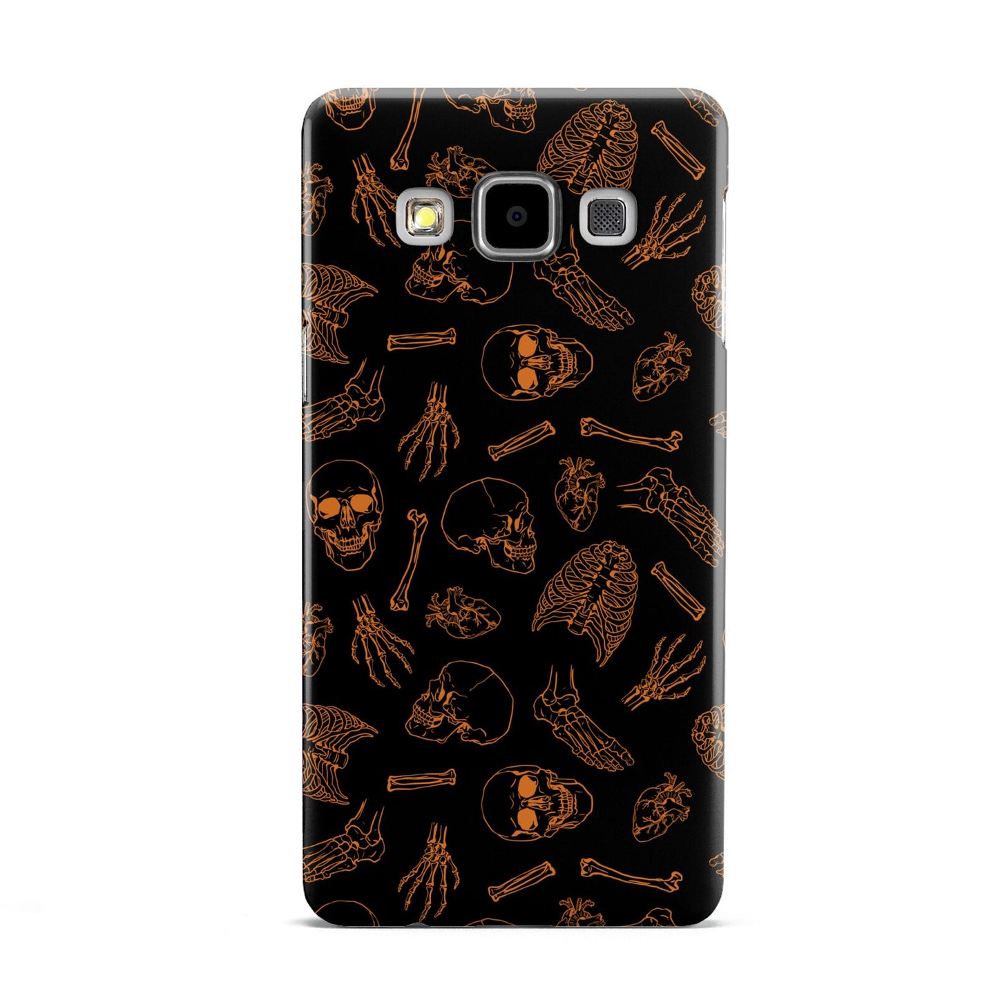 Orange Skeleton Illustrations Samsung Galaxy A5 Case