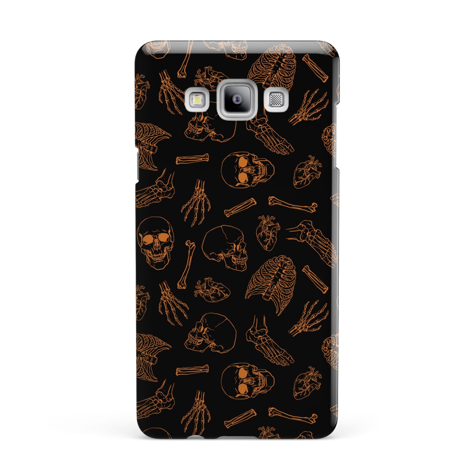 Orange Skeleton Illustrations Samsung Galaxy A7 2015 Case