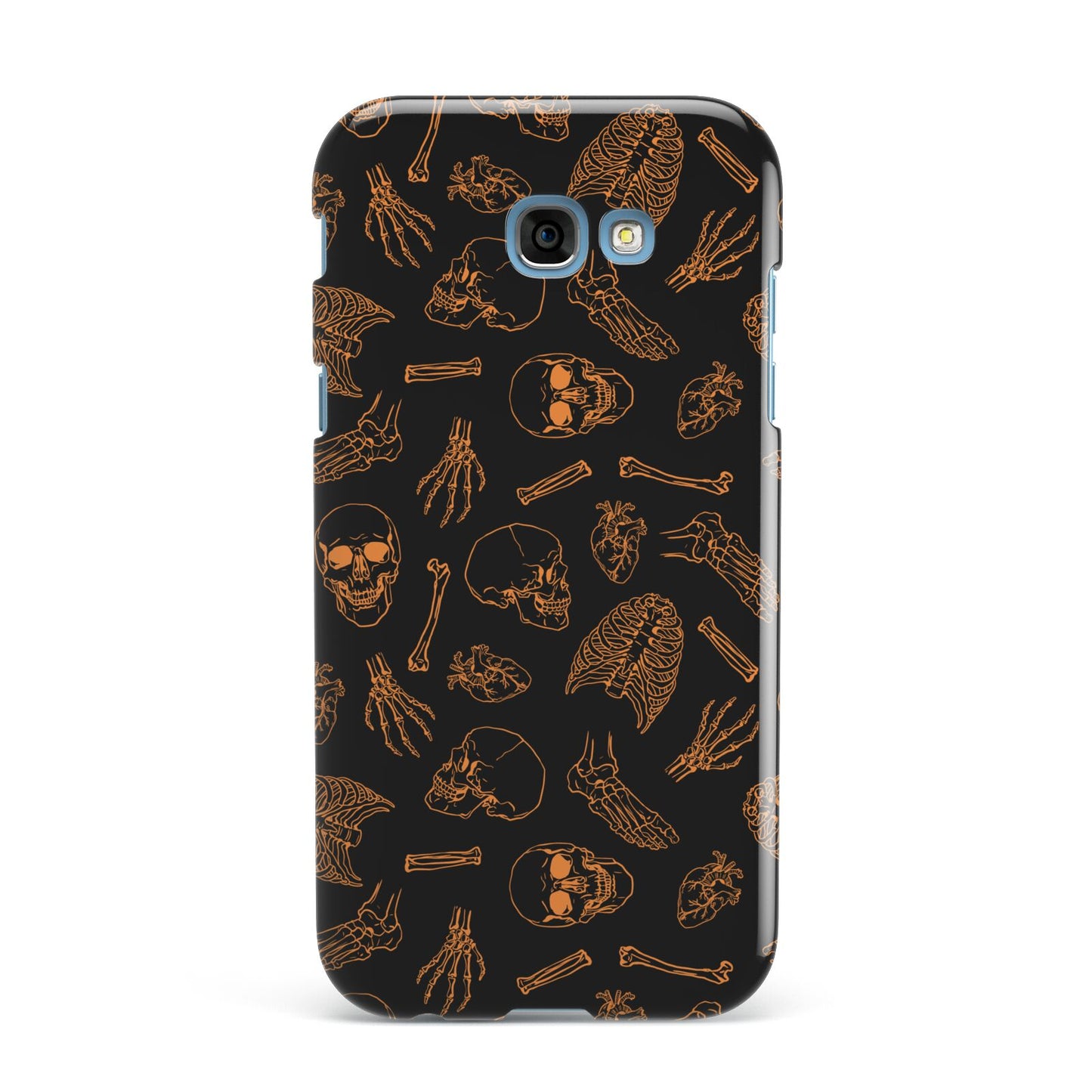 Orange Skeleton Illustrations Samsung Galaxy A7 2017 Case