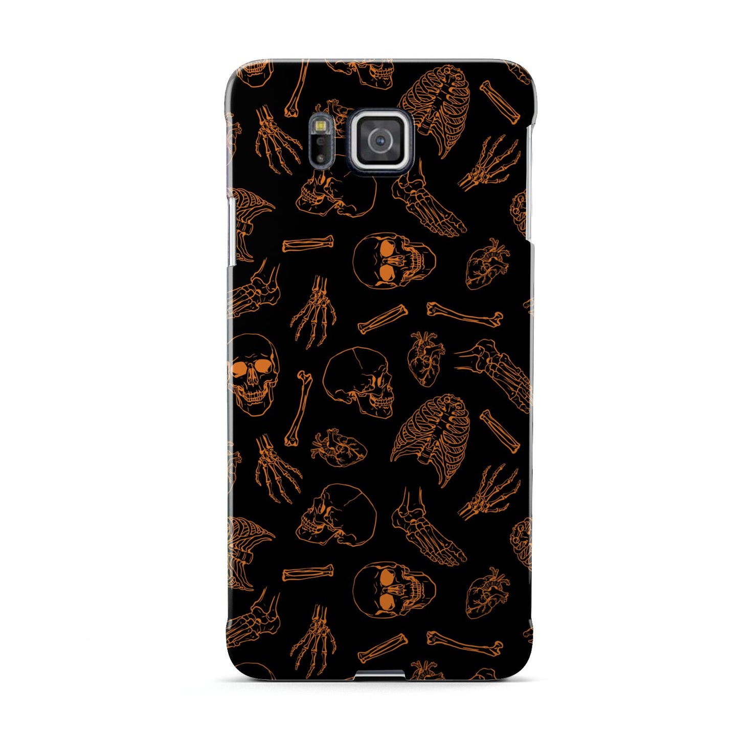 Orange Skeleton Illustrations Samsung Galaxy Alpha Case