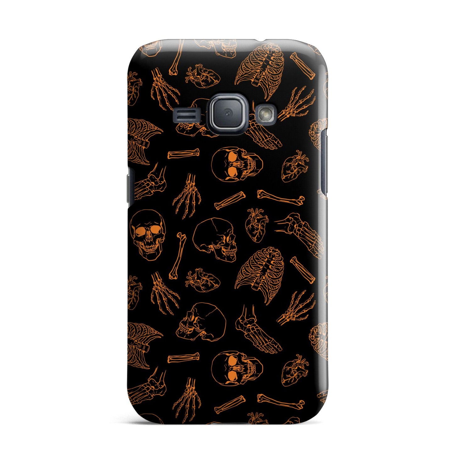 Orange Skeleton Illustrations Samsung Galaxy J1 2016 Case