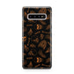 Orange Skeleton Illustrations Samsung Galaxy S10 Plus Case