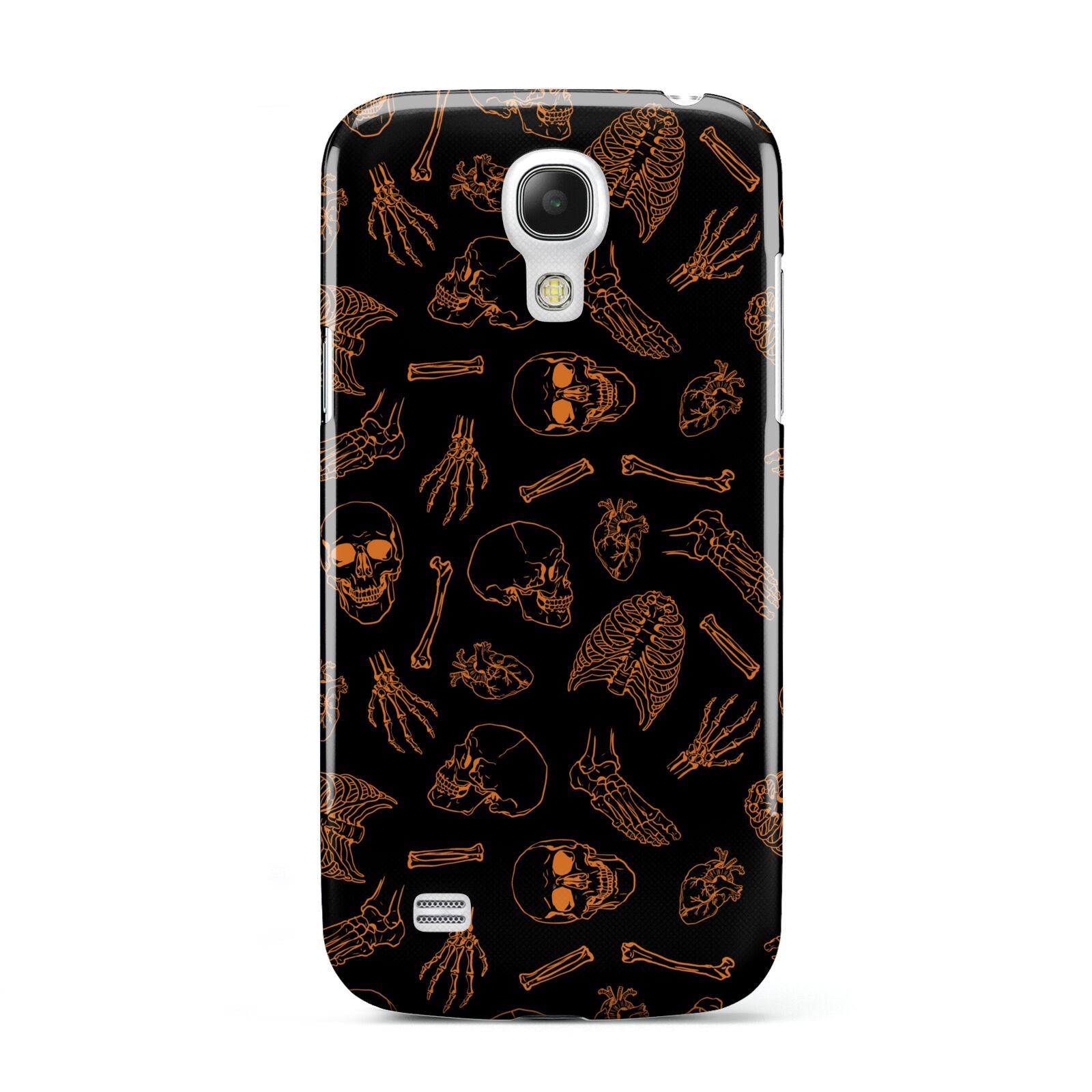 Orange Skeleton Illustrations Samsung Galaxy S4 Mini Case