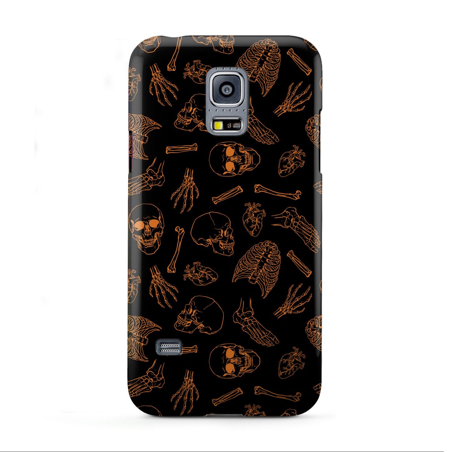 Orange Skeleton Illustrations Samsung Galaxy S5 Mini Case