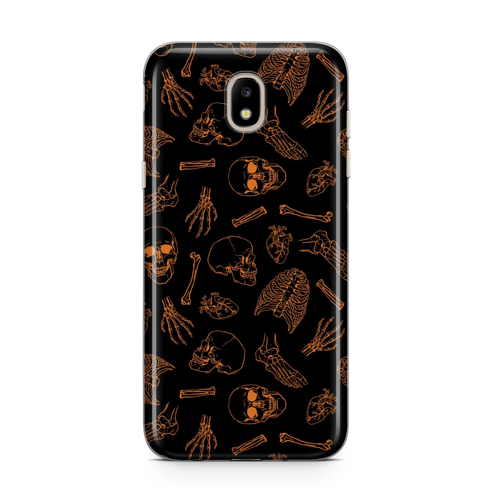 Orange Skeleton Illustrations Samsung J5 2017 Case