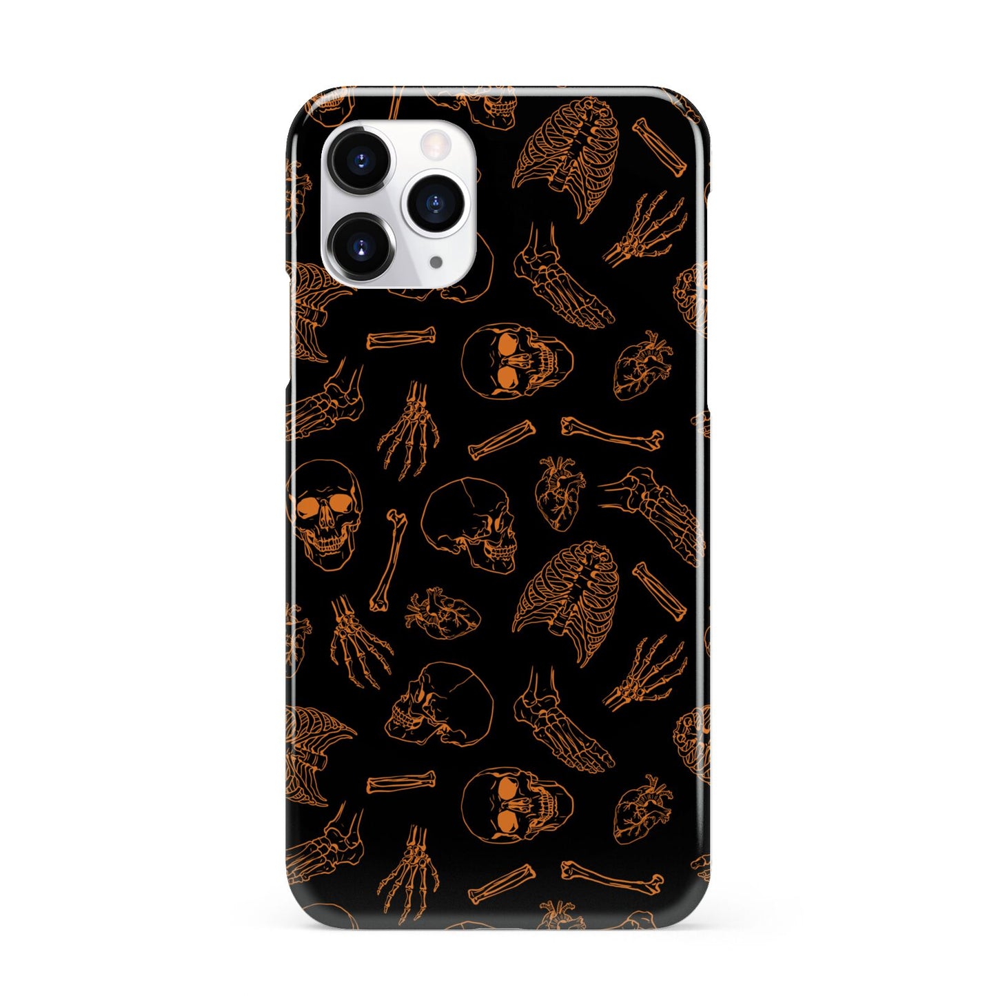 Orange Skeleton Illustrations iPhone 11 Pro 3D Snap Case