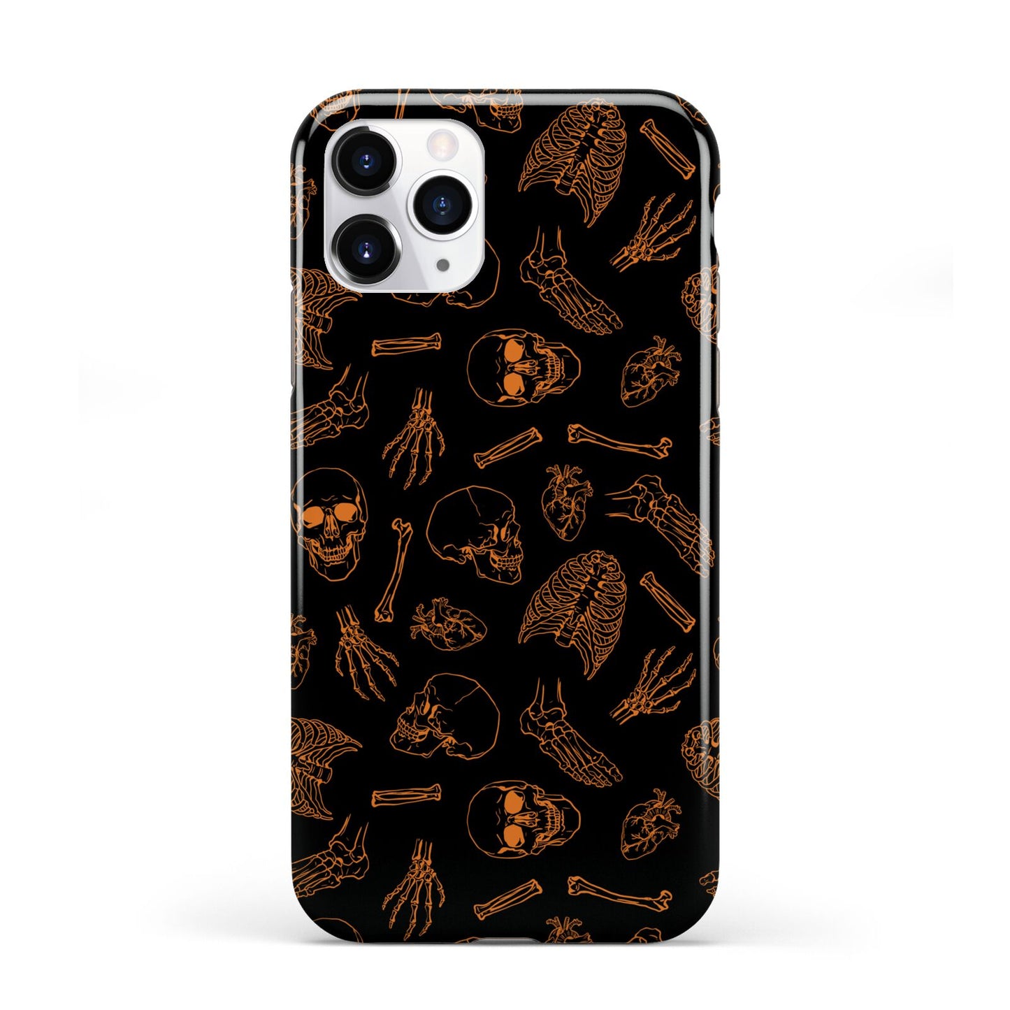 Orange Skeleton Illustrations iPhone 11 Pro 3D Tough Case