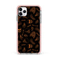 Orange Skeleton Illustrations iPhone 11 Pro Max Impact Pink Edge Case