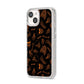 Orange Skeleton Illustrations iPhone 14 Glitter Tough Case Starlight Angled Image