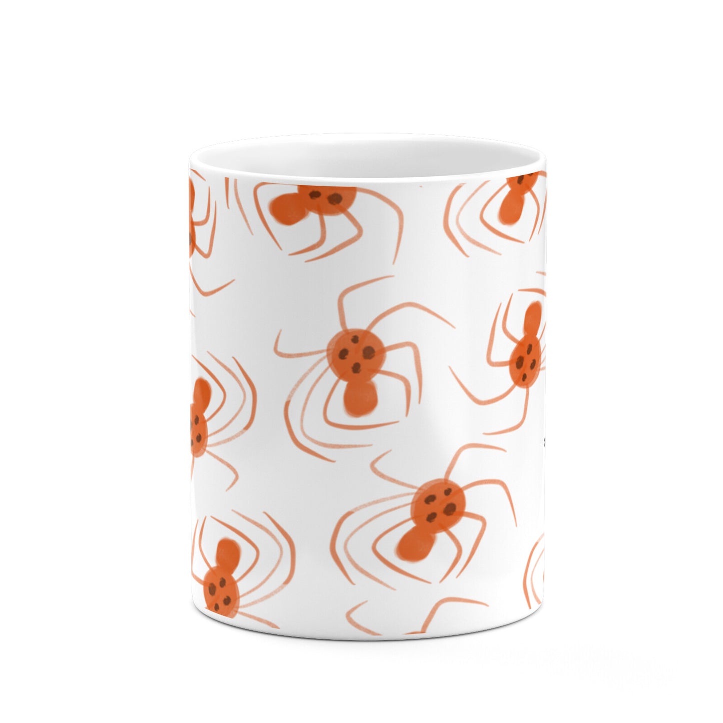 Orange Spiders Personalised 10oz Mug Alternative Image 7