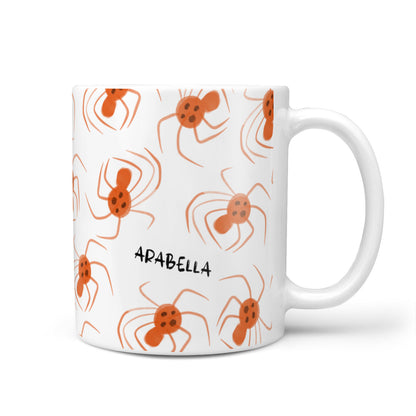 Orange Spiders Personalised 10oz Mug