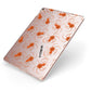 Orange Spiders Personalised Apple iPad Case on Rose Gold iPad Side View