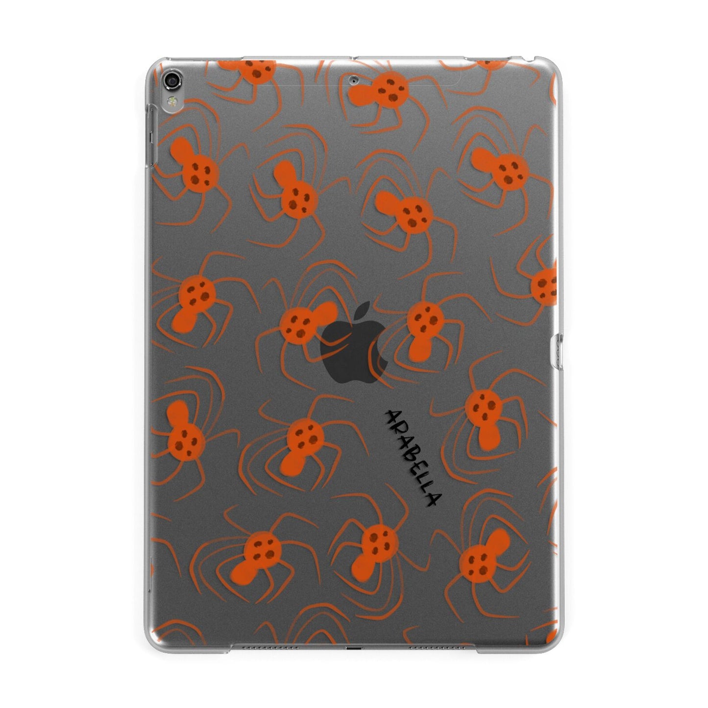 Orange Spiders Personalised Apple iPad Grey Case
