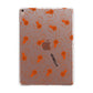 Orange Spiders Personalised Apple iPad Rose Gold Case