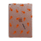 Orange Spiders Personalised Apple iPad Rose Gold Case
