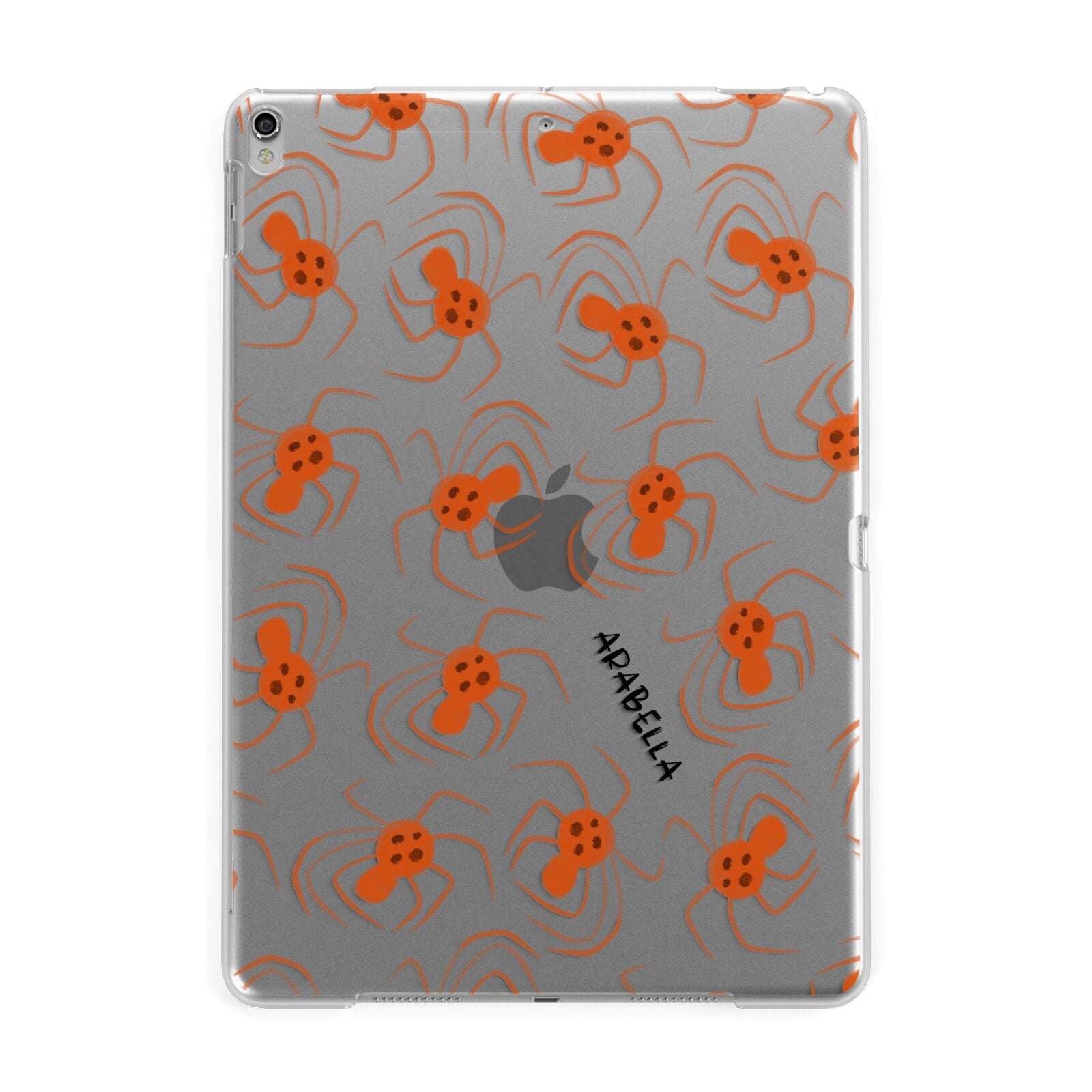 Orange Spiders Personalised Apple iPad Silver Case