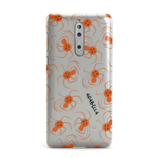 Orange Spiders Personalised Nokia Case