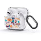 Orange and Blue Halloween Illustrations AirPods Glitter Case 3rd Gen Side Image