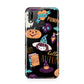 Orange and Blue Halloween Illustrations Huawei P20 Lite Phone Case