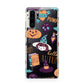 Orange and Blue Halloween Illustrations Huawei P30 Pro Phone Case