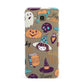 Orange and Blue Halloween Illustrations Samsung Galaxy A8 Case