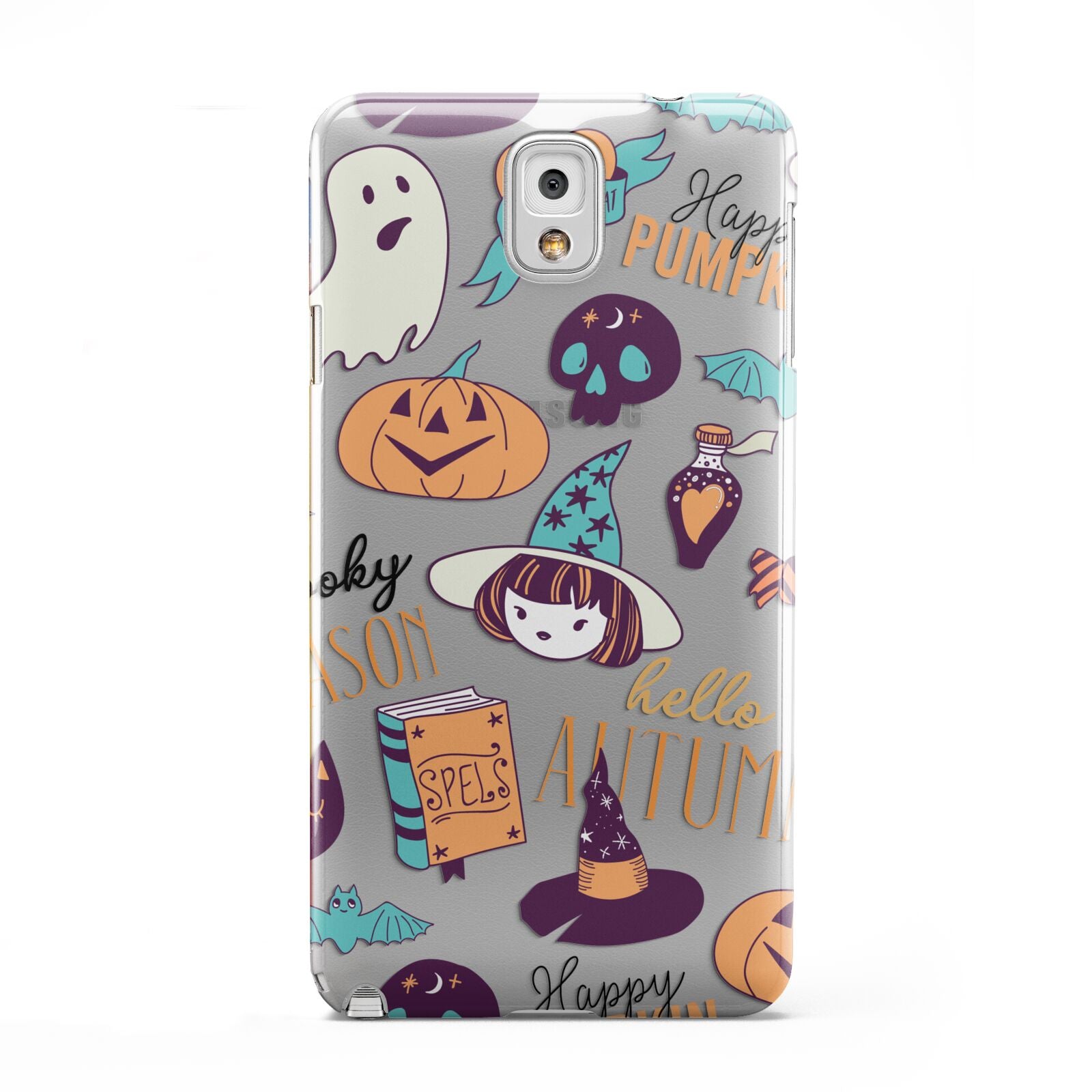 Orange and Blue Halloween Illustrations Samsung Galaxy Note 3 Case