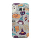 Orange and Blue Halloween Illustrations Samsung Galaxy S6 Edge Case