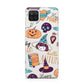 Orange and Blue Halloween Illustrations Samsung M12 Case