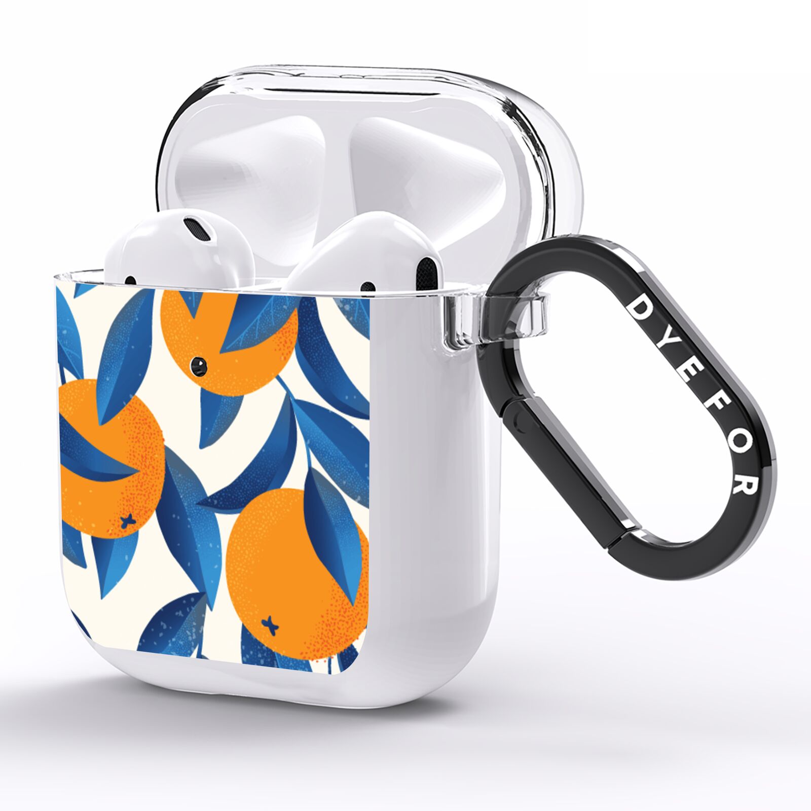 Oranges AirPods Clear Case Side Image