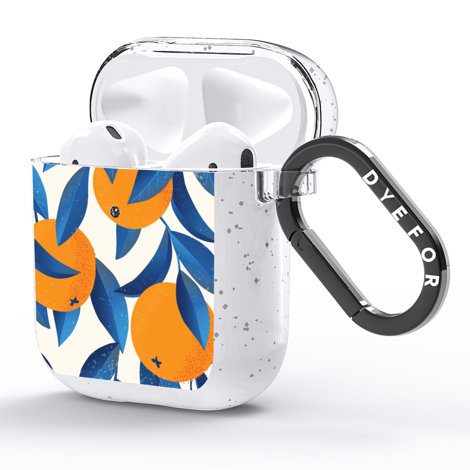 Oranges AirPods Glitter Case Side Image