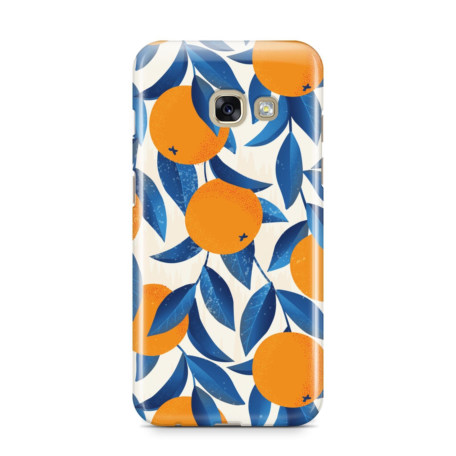Oranges Samsung Galaxy A3 2017 Case on gold phone