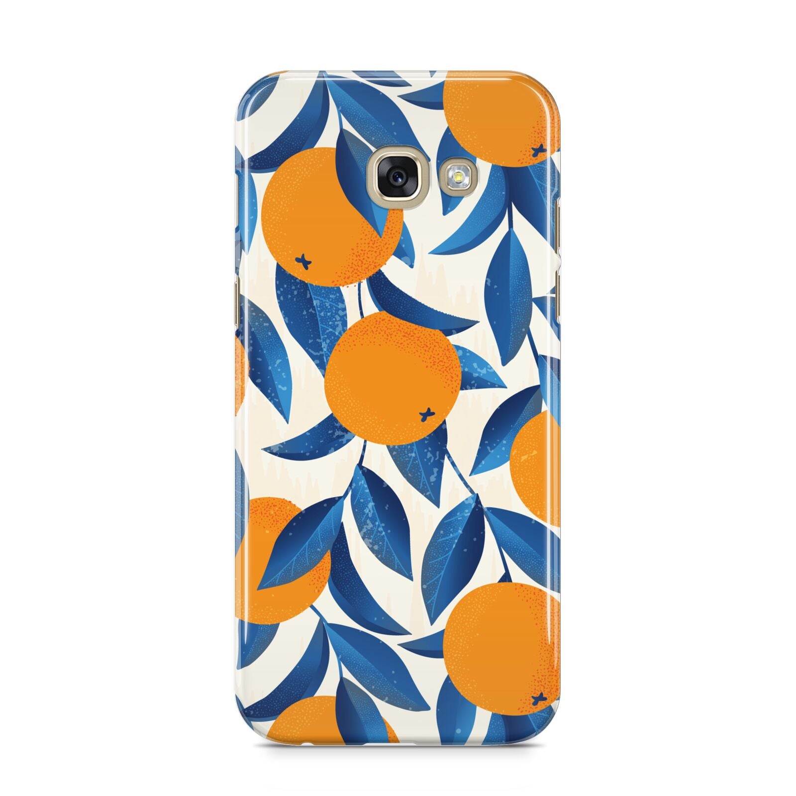 Oranges Samsung Galaxy A5 2017 Case on gold phone