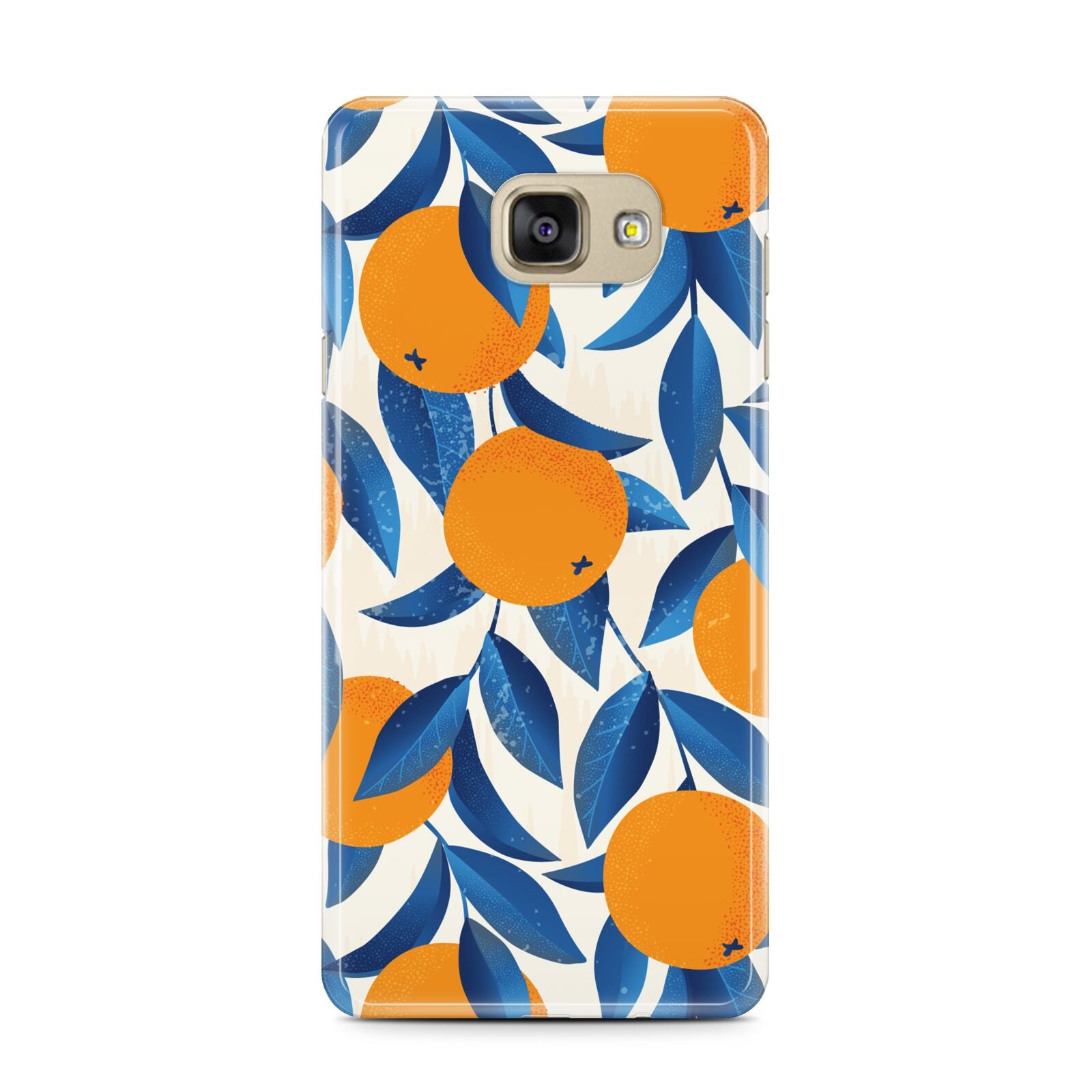 Oranges Samsung Galaxy A7 2016 Case on gold phone