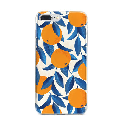 Oranges iPhone 7 Plus Bumper Case on Silver iPhone