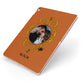 Ornate Halloween Custom Photo Apple iPad Case on Rose Gold iPad Side View