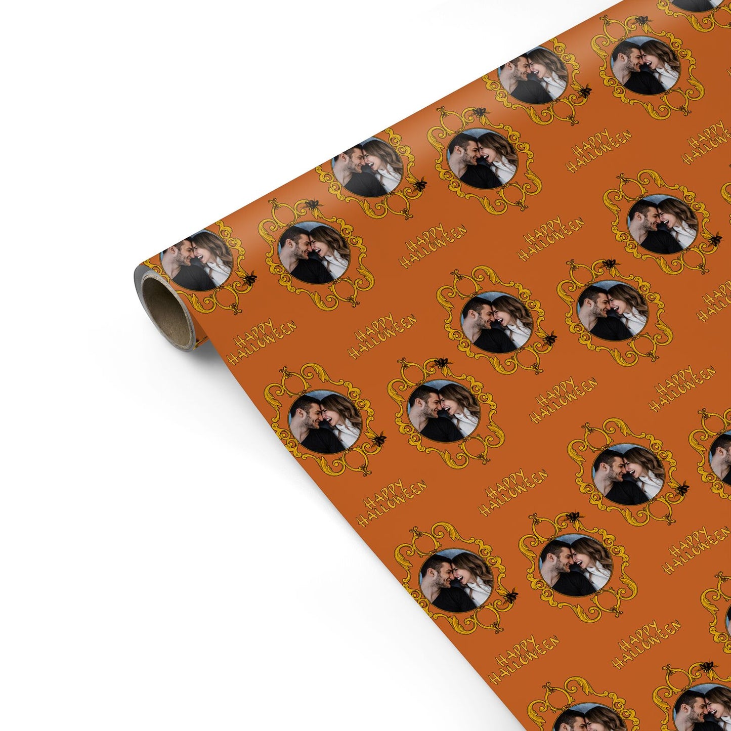 Ornate Halloween Custom Photo Personalised Gift Wrap