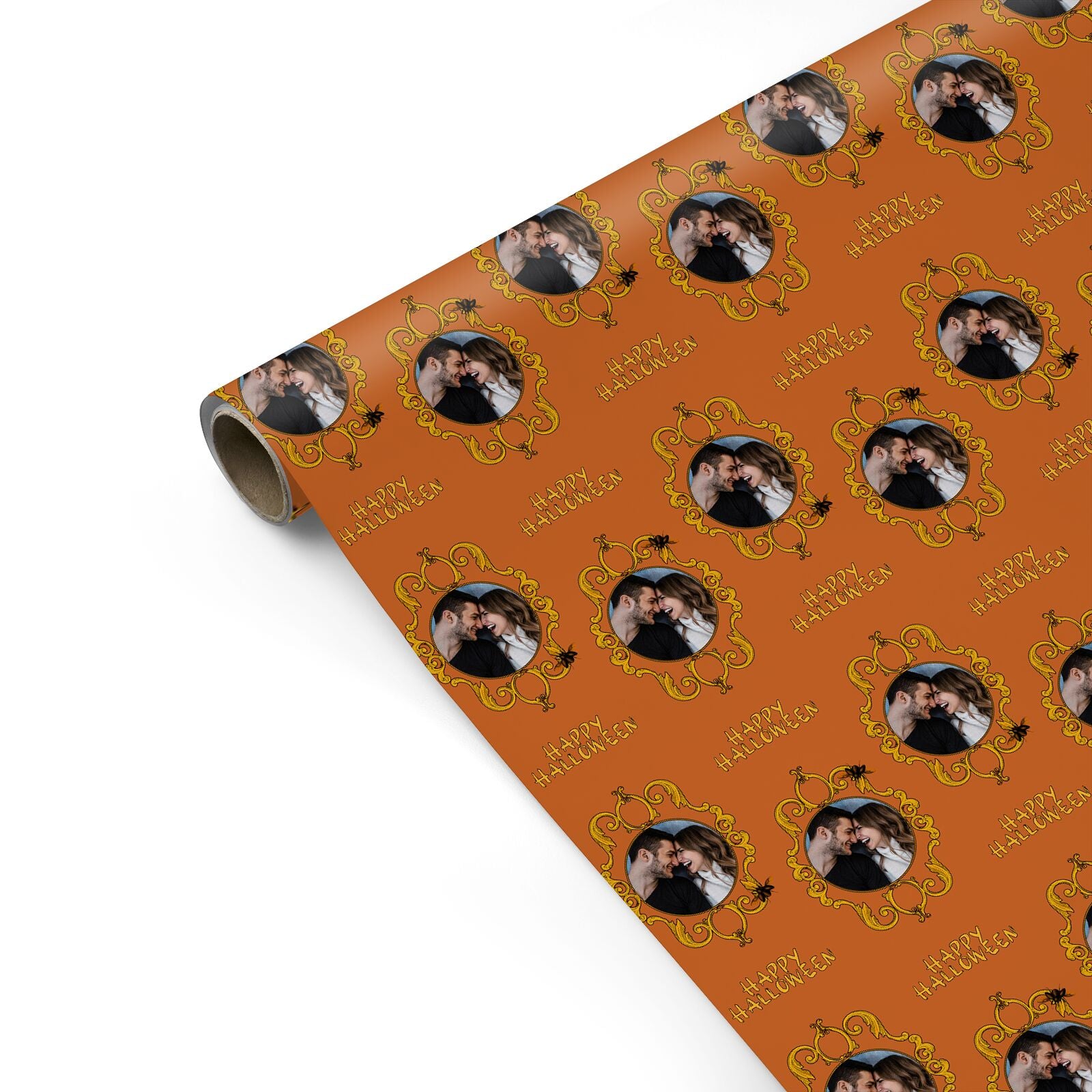 Ornate Halloween Custom Photo Personalised Gift Wrap
