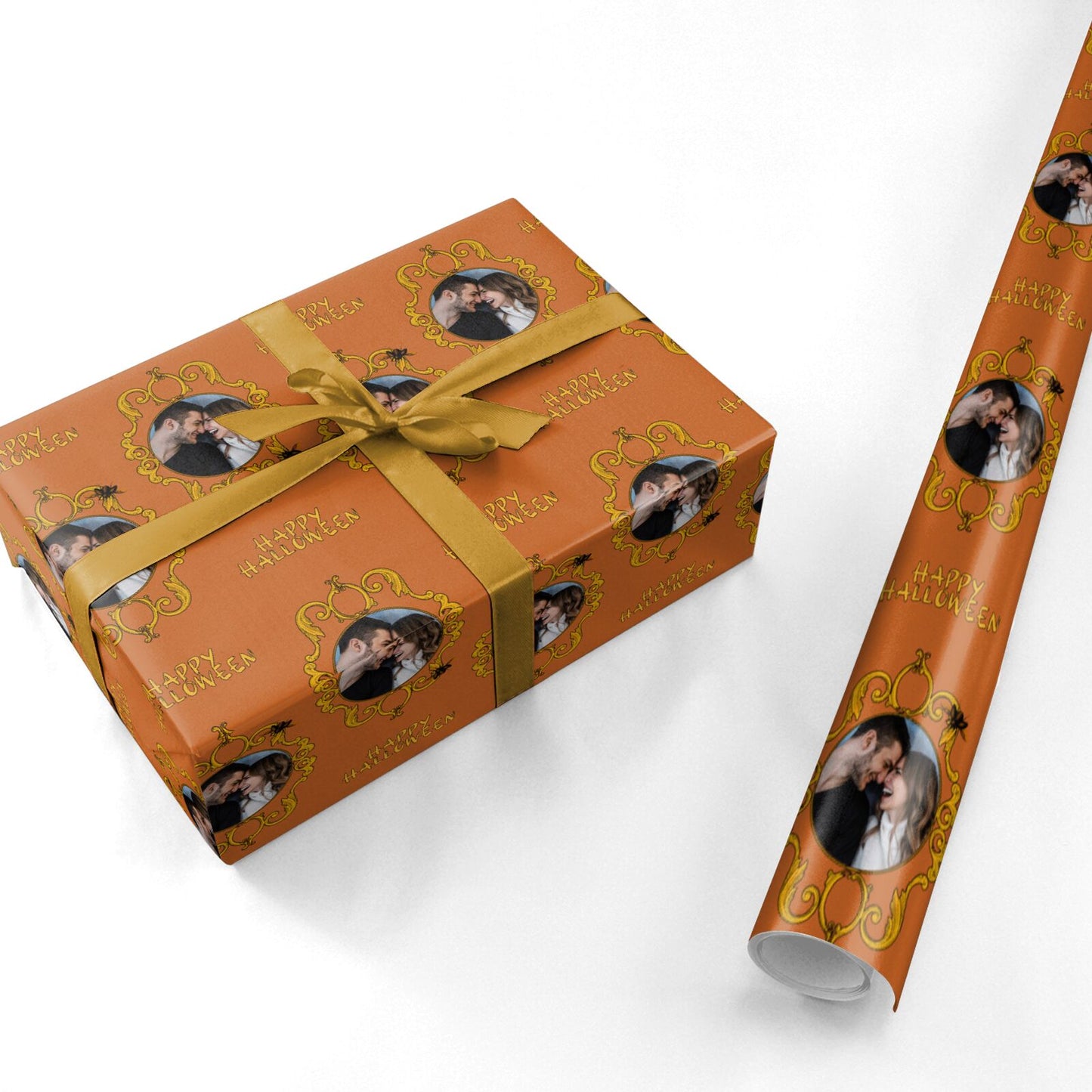 Ornate Halloween Custom Photo Personalised Wrapping Paper