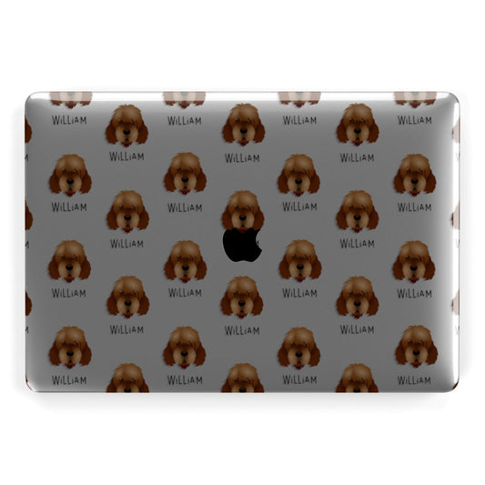 Otterhound Icon with Name Apple MacBook Case