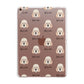 Otterhound Icon with Name Apple iPad Rose Gold Case