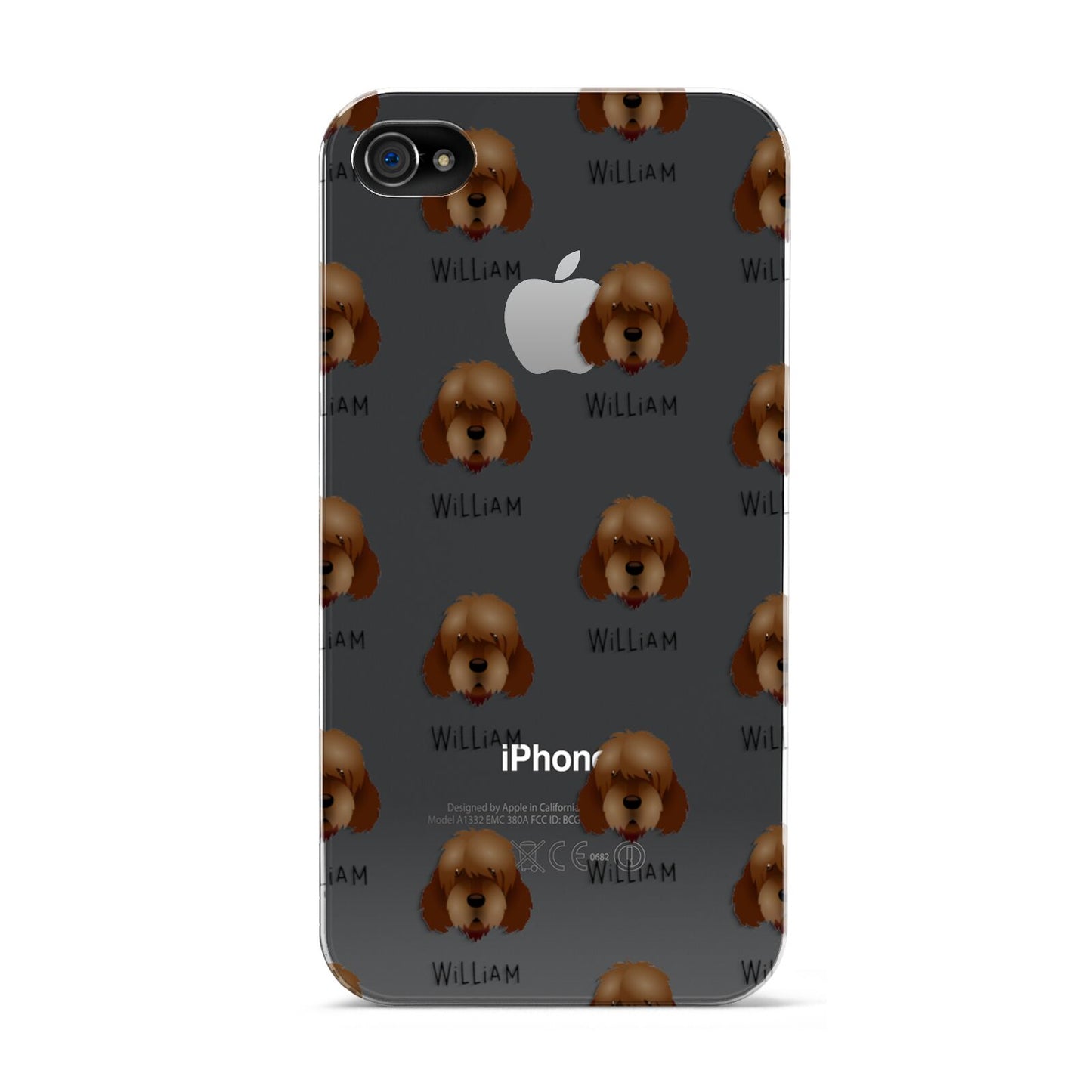 Otterhound Icon with Name Apple iPhone 4s Case