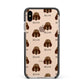 Otterhound Icon with Name Apple iPhone Xs Max Impact Case Black Edge on Gold Phone