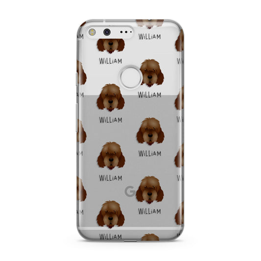 Otterhound Icon with Name Google Pixel Case