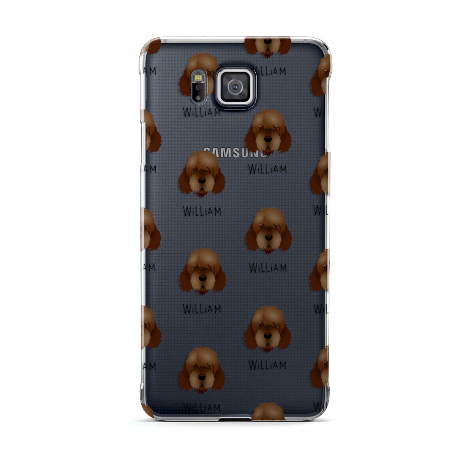 Otterhound Icon with Name Samsung Galaxy Alpha Case